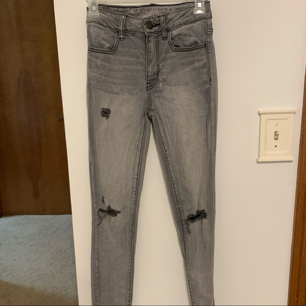 Gray Hi-Rise Jeggings